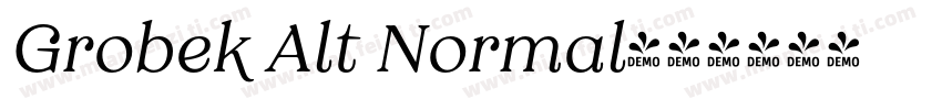 Grobek Alt Normal字体转换